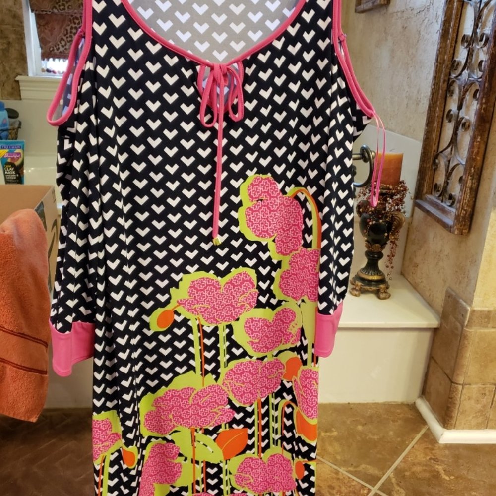 Designer Kaari Blue Curvy Dress size 1X